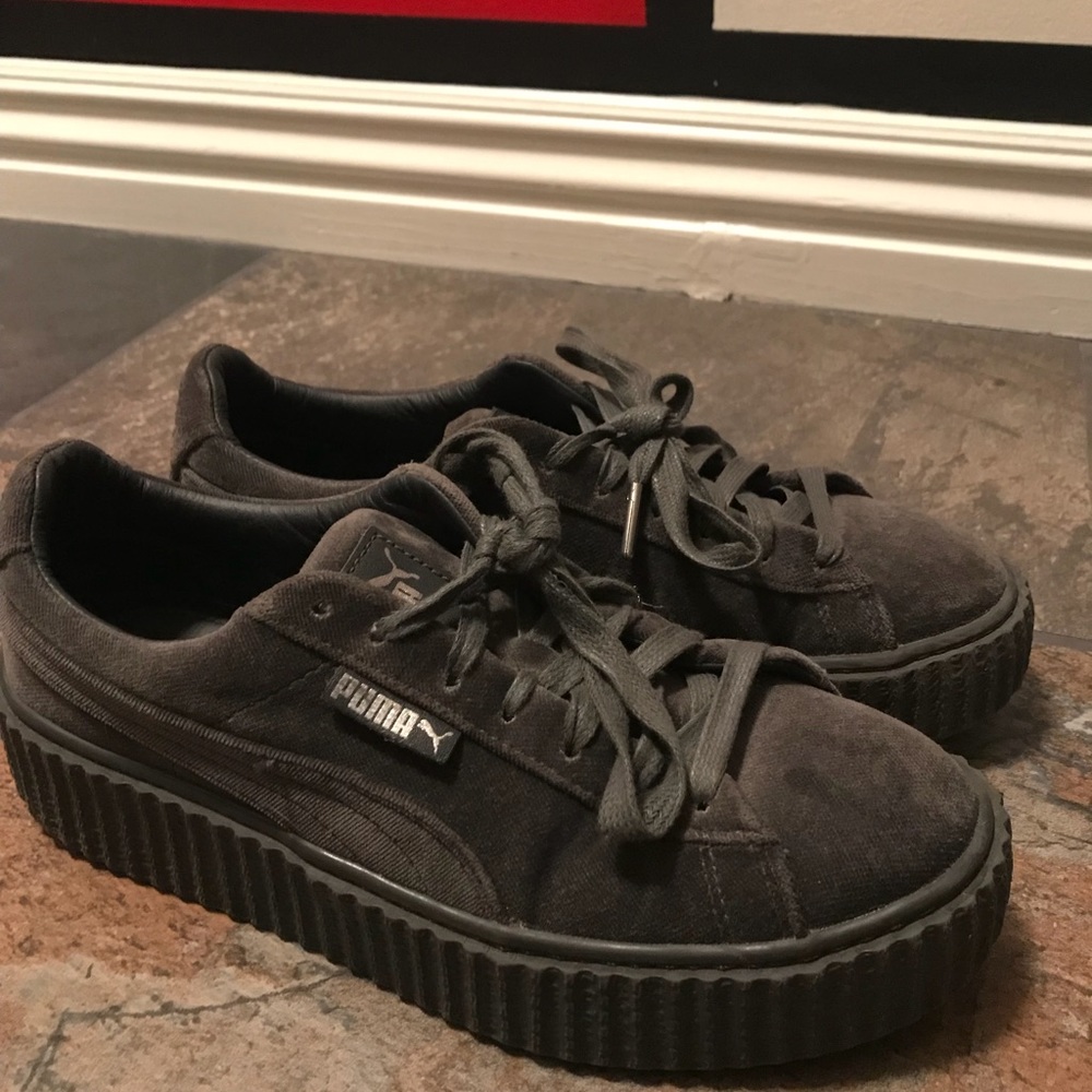 Velvet Puma Fenty PUMA Creeper Charcoal Size 8